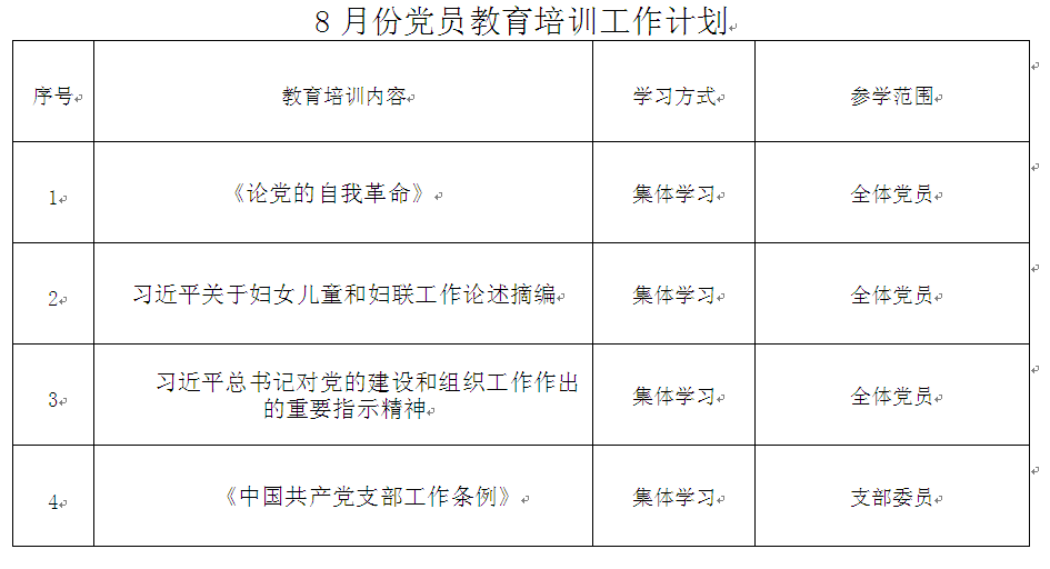 8月份党员教育培训工作计划.png